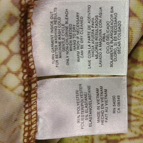 Anne Klein Gold Patternwd Top - Ladies XL - Picture 8 of 8